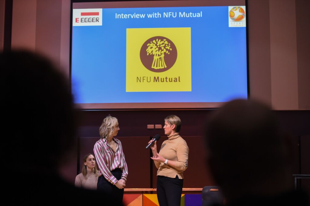 Alison Curbishley Interviewing NFU Sponsor Catherine Bowman