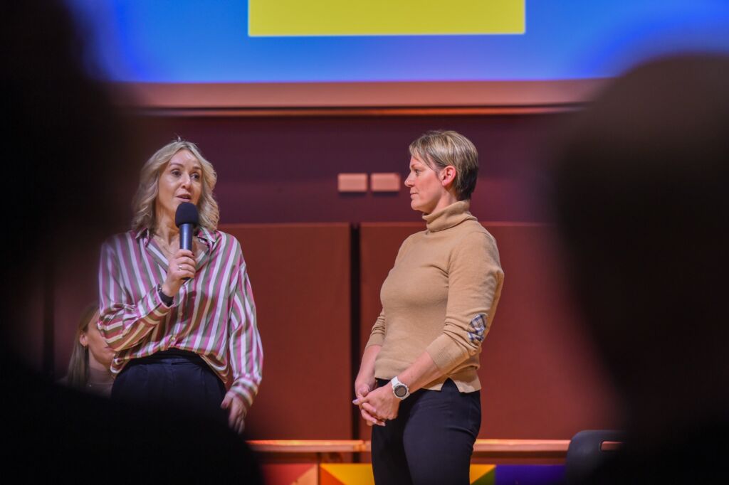 Alison Curbishley Interviewing NFU Sponsor Catherine Bowman
